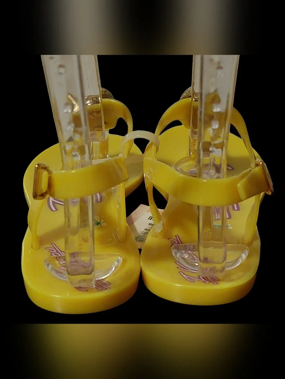 Philipp Plein Skull I Kiss You JellyRubber Sandal Size 7M ( NEW)T-strap...